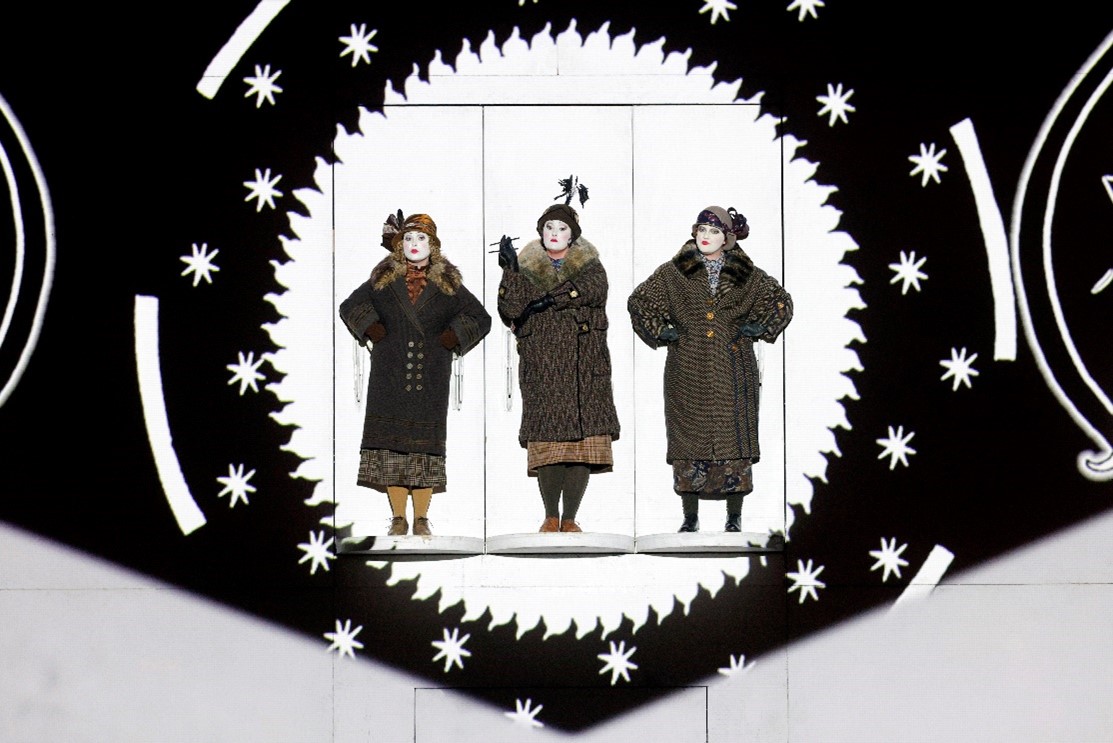 Olivia Smith, Ashley Dixon, and Marie Therese Carmack as the Three Ladies