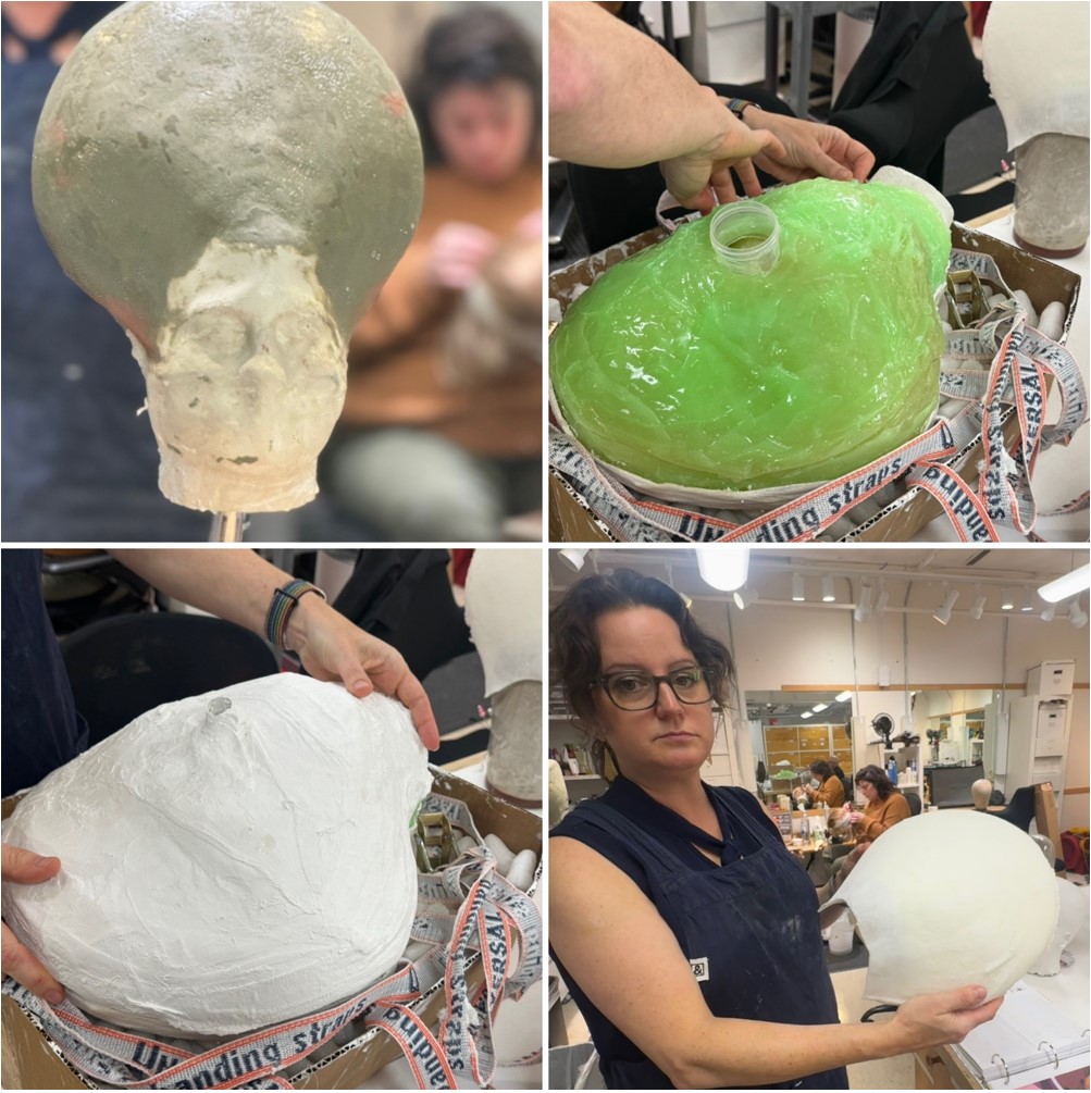 Jeanna Parham showing the various stages of casting for the Queen of the Night’s headpiece