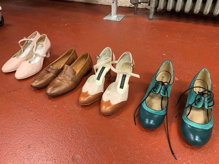 Mary’s four pairs of shoes in It’s a Wonderful Life.