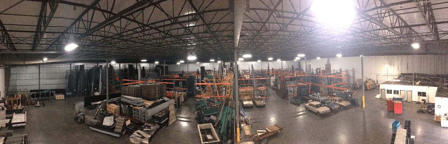 Our new Modesto warehouse providing essential storage for our opera productions. (Photo: Ryan O’Steen.)