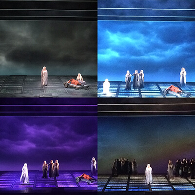 The morphing color palette of the end of Götterdämmerung.