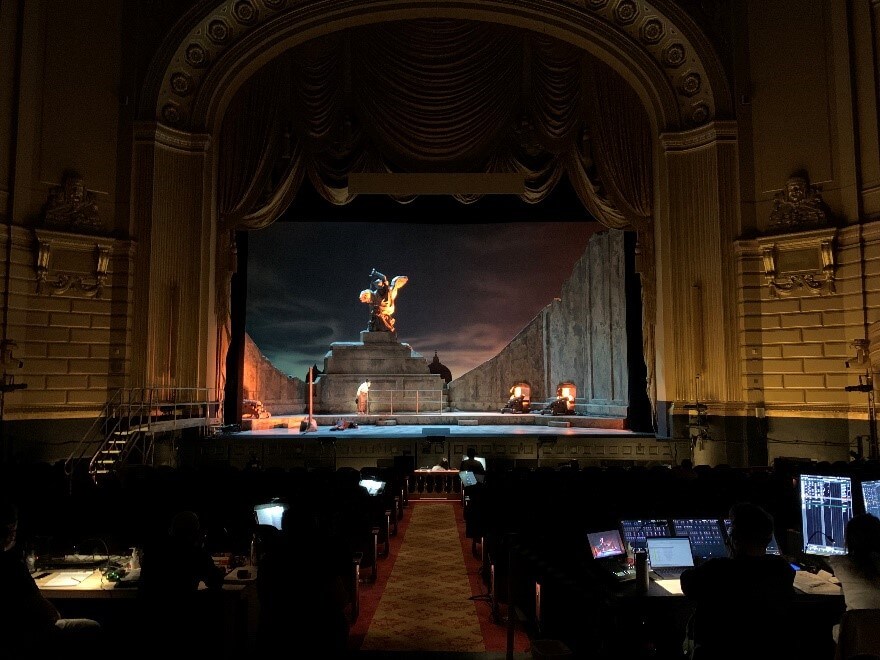 Tech’ing Acts I and III of Tosca in the theater