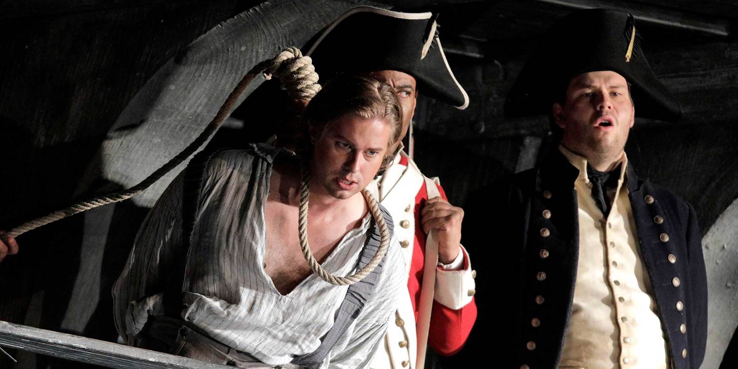  Billy Budd with a noose around his neck