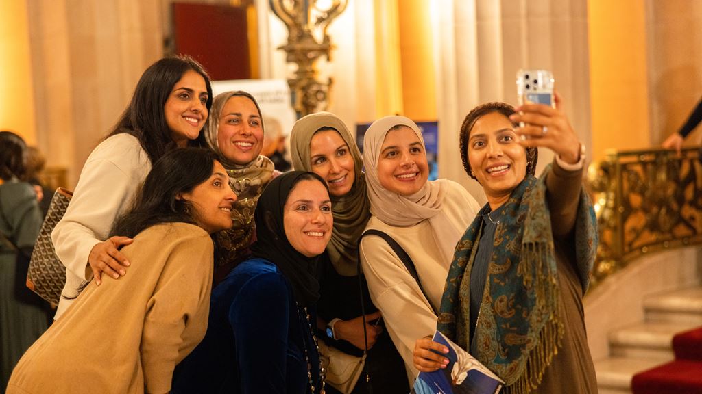 A group of women taking a selfie