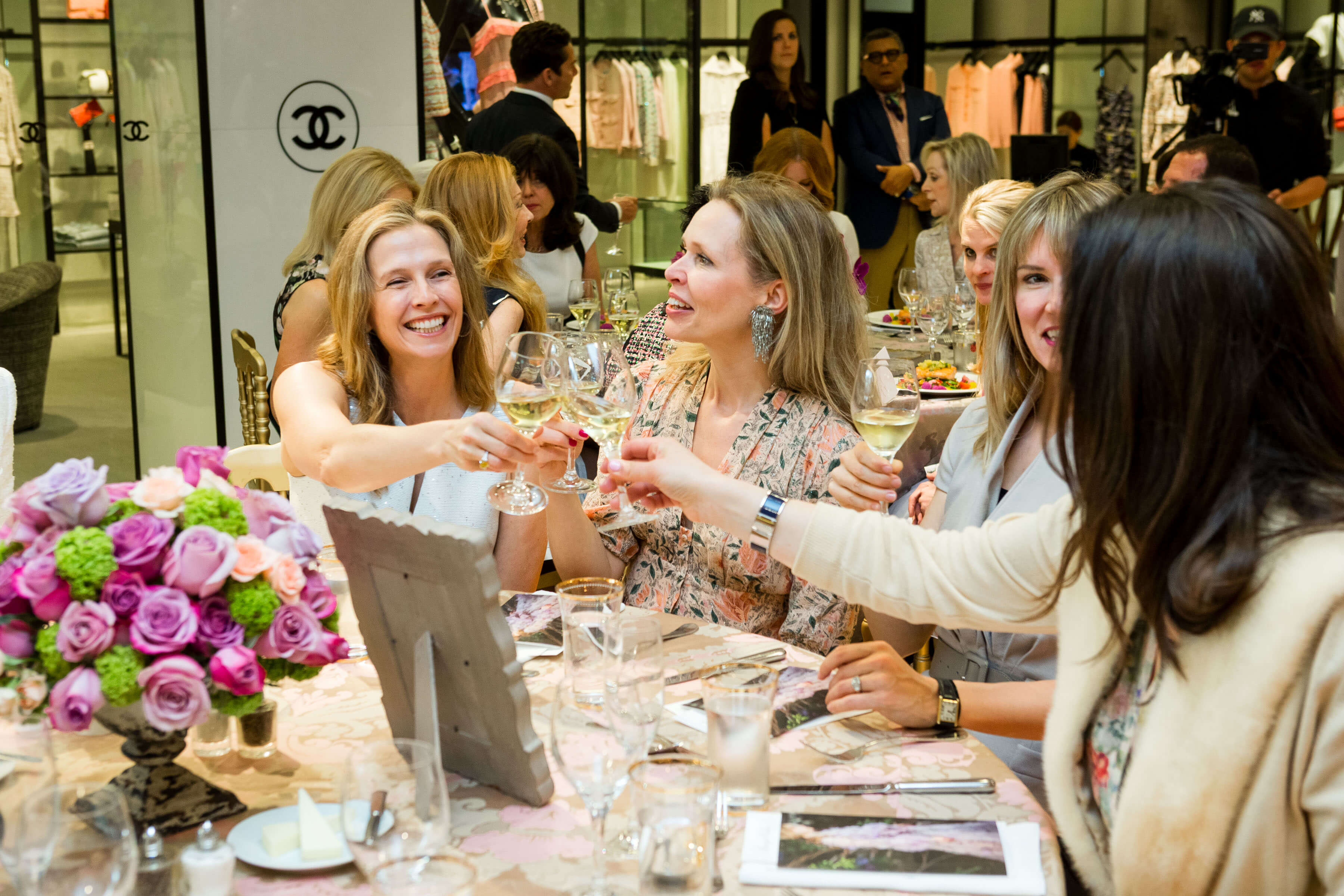 Members of guild at a dinner event