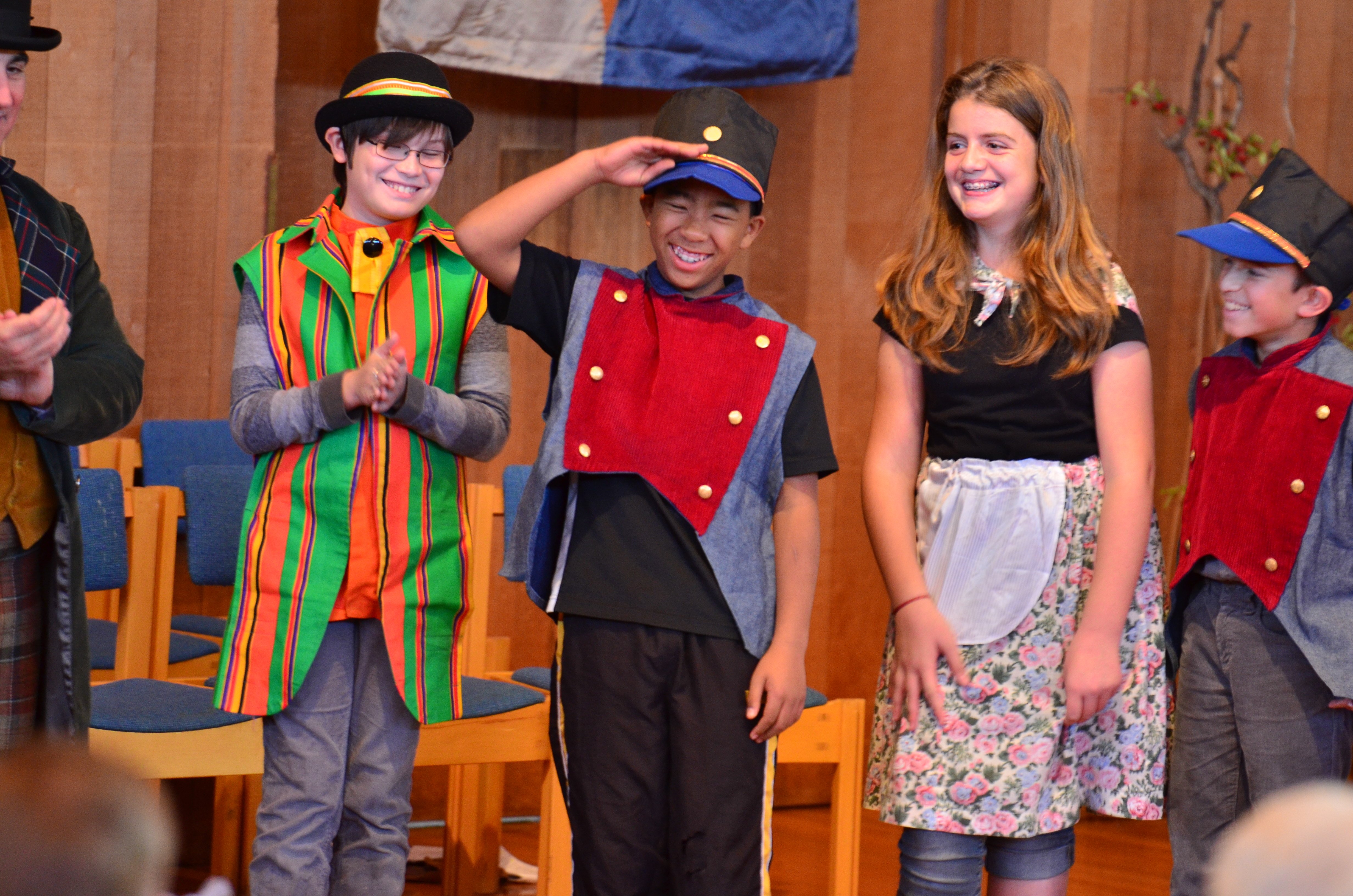 kids performing in play